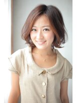 エルム(elm)&nbsp;細い束感で大人キレイなカジュアルボブスタイル☆