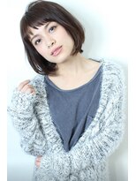 ラウンジ モリオ イケブクロ(Lounge MORIO Ikebukuro) 【morio池袋】ショートバングが可愛いレイヤーボブ