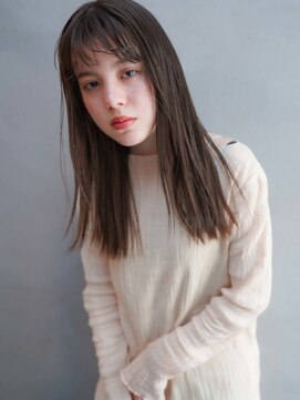 カンナ(Canna) ぱっつんロング/イメチェン前髪/黒髪/ストレート/髪質改善/10代