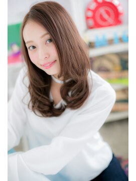 ミック 日暮里店(miq) 抜け感かきあげバングでアンニュイ顔…外国人風カールc1