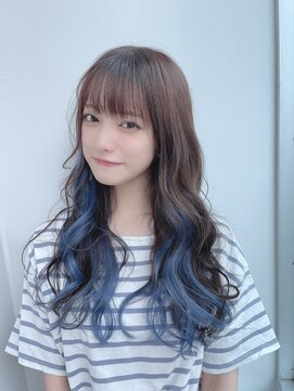 トロニー(TLONY) 渋谷 シールエクステインナーカラー/インナーブルー