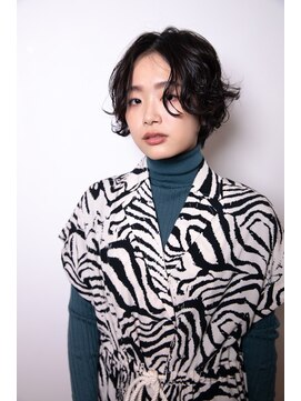 マウロア(MAULOA) 【MAULOA】アンニュイパーマ　ヘルシーショート　黒髪