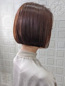 トリエラ 池袋(TRIELA) 切りっぱなしボブ×ショコラブラウン