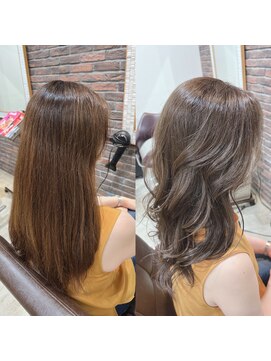 ディッシュ 五反田(dish) 上品な透明感カラーで華やかゆるふわロング☆五反田美容院