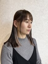 カーペディエム(Carpe Diem)&nbsp;切りっぱなしインナーカラーミディアム　長堀橋×谷町六丁目