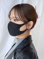 アフロート ギンザ(AFLOAT GINZA) 【白川】20代30代40代シースルーバングアッシュブラック23.5.26