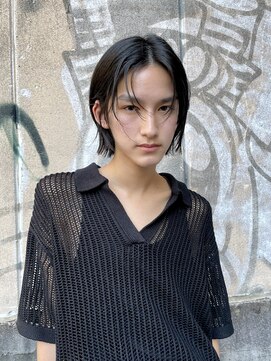 ラパンセヴェール(LA PENSEE VERT) 【LAPENSEE】メンズニュアンスボブ×顔周りカット