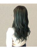 極艶カラー×エメラルドハイライト