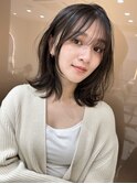 ザクザクレイヤーカット巻き方簡単ミディアムロング韓国表参道