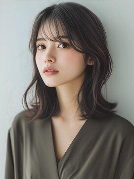 アルトリスト(Altruist Aging×HAIR&SPA) ★ダークアッシュ大人ガーリーボブ着物ミディアムレイヤーカット