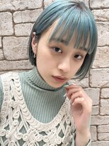 サンド 池袋 2nd(sand) 韓国風切りっぱなし小顔ボブ/ハイトーン透明感カラー/池袋