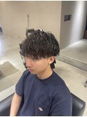 波巻きパーマ