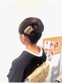留袖夜会巻き