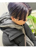 ワンレンボブ前下がりショート内巻きワンカール鎖骨ミディアム