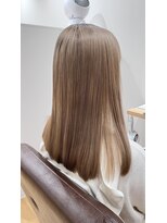 リエート 四条河原町(Lieto)&nbsp;髪質改善艶髪ボブブリーチミルクティーカラー10代20代30代