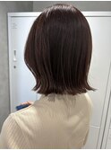 切りっぱなしボブ(髪質改善/ダブルカラー/ケアブリーチ)