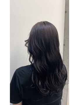 アチーブリス(achieve Liss) ラベンダーブラウンブリーチなしカラー×レイヤーロング20代30代