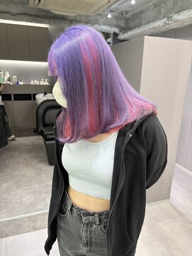 ロテ 名古屋 名駅店(Lote.) ミディアムヘア/デザインカラー/フェイスフレーミング/名古屋