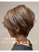 ユウヘアー 石川橋店(U Hair)&nbsp;パーマ風ショートボブ