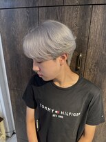 アジールヘア 池袋東口店(agir hair)&nbsp;メンズ人気！メンズフェザーマッシュ×ハイトーン　池袋