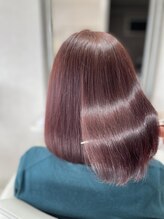 ヴィフ ヘアアンドデザイン(Vif hair&design)&nbsp;毛髪補修カラー×集中トリートメント×カシスピンクブラウン