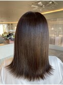 桑名ロングレイヤーカットハッシュカット透明感カラー重めロング