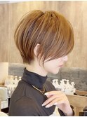 ショートボブ髪型30代40代50代前髪あり前髪無し面長丸顔【西村ss