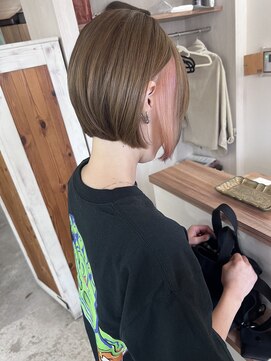 ピリカヘアデザイン(pirica hair design) インナーカラー【ペールピンク】