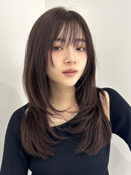 ジョエミバイアンアミ(joemi by Un ami) ★ミディアムレイヤーハッシュカットダークグレーシャギーウルフ