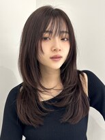 ジョエミバイアンアミ(joemi by Un ami) ★ミディアムレイヤーハッシュカットダークグレーシャギーウルフ