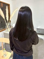 2195ヘアー 世田谷代田(2195hair)&nbsp;地毛風カラー/地毛風ストレート/黒髪ロング/縮毛矯正/髪質改善