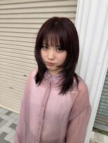 サラ 山口店(SARA) カシスブラウン×ハッシュカット