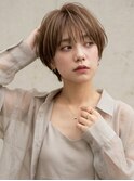 大人可愛い30代40代50代小顔マッシュショート丸みショート
