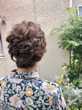 アッドランプ ヘアー 則武店(add Lamp hair) およばれくるくるアップ
