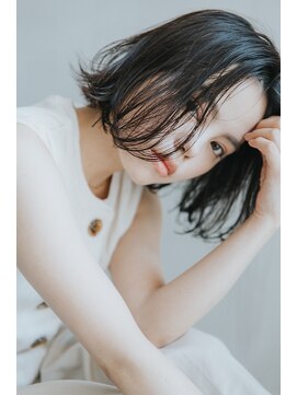 フィルムス 新宿(FILMS) 暗めカラー/レイヤーカット/くすみベージュ/ボブ/新宿