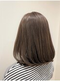 低グラデーション ぱっつんストレート