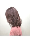 【liris】ラベンダーグレージュレイヤーロブブリーチなしカラー