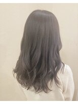 モルニ(MORNI)&nbsp;アッシュグレー_マロンベージュ Aラインボブ かきあげ