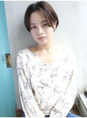 天神【BIRTH】　センターパート前髪なしショートボブ