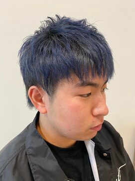 ヘアーラヴワン 足利(hair love One) 2ブロブルーアッシュ