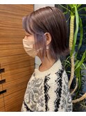 ボブ × インナーパープル