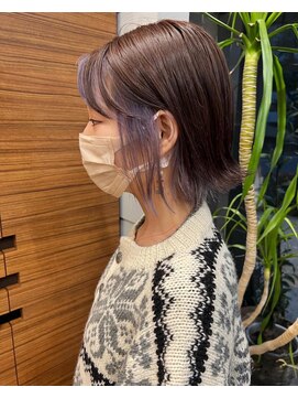 クリアーオブヘアー 一社店(clear OF HAIR) ボブ × インナーパープル