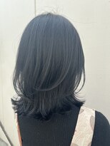 ルーファス 恵比寿 渋谷(Ruufus)&nbsp;隠しハイライト×黒髪外ハネボブ【Ruufus恵比寿渋谷】202203