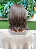 ブリーチなしの透明感カラーグレージュ☆