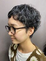 サンひまわり 高来店 ディープアッシュふんわりナチュラルショートウェーブ