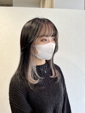 エヌプラス(N+) くびれヘアアプリコットオレンジ夏ハイライトカラー