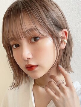 サンド クリア 横浜本店(sand clear) ベルボブ×ミルクティーベージュ