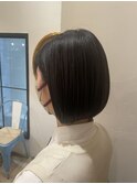 ぱつっとボブ