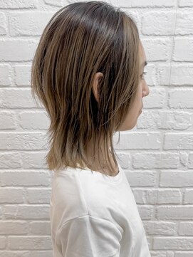 デイジー インデックスヘア 大島店(DAISY index hair) ハイライト☆シアーベージュ☆切りっぱなしボブ/外ハネボブ◎