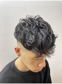 スキンフェード スペインカール